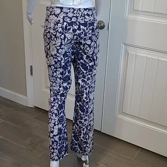 Ulla Johnson's Floral Ellis Jeans Corset-Inspired Button Fly Kick Flare Size 6 - Picture 5 of 14